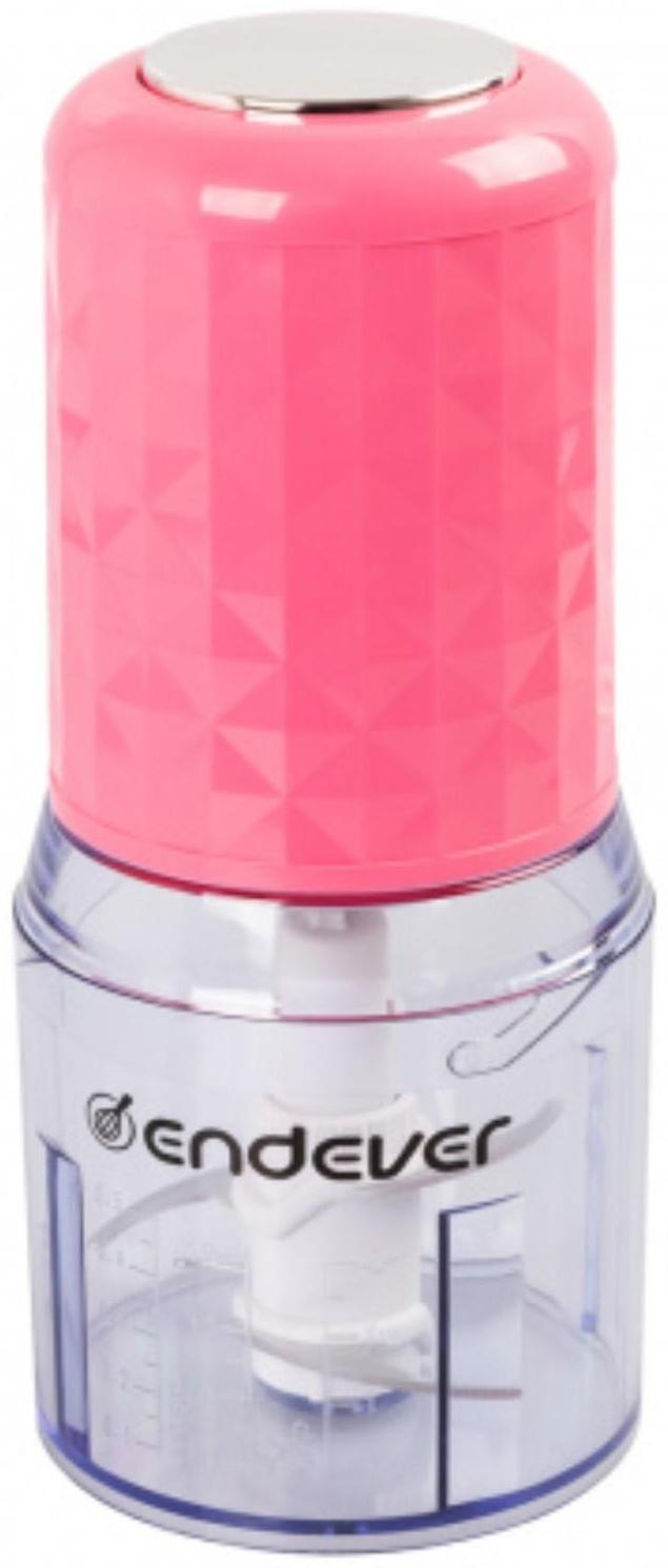 Измельчитель Endever Sigma-61, пластик, 400 Вт, 0.5 л, 1 скорость, розовый