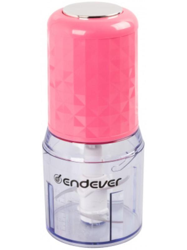 Измельчитель Endever Sigma-61, пластик, 400 Вт, 0.5 л, 1 скорость, розовый