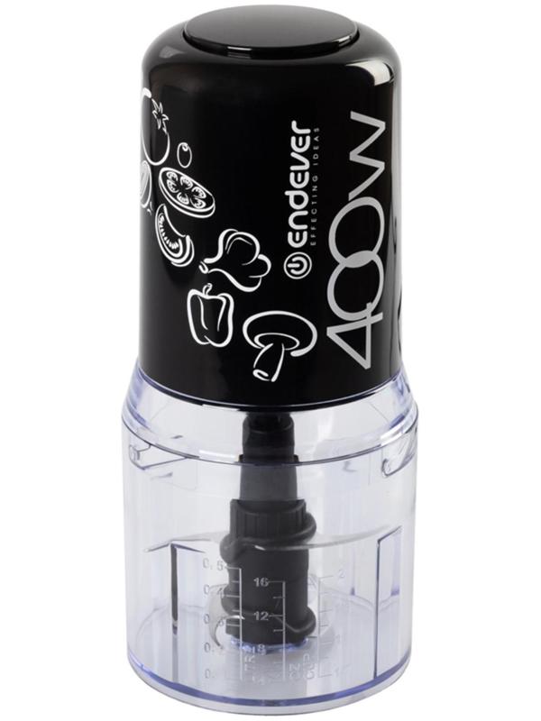 Измельчитель Endever Sigma-62, пластик, 400 Вт, 0.5 л, 1 скорость, чёрный