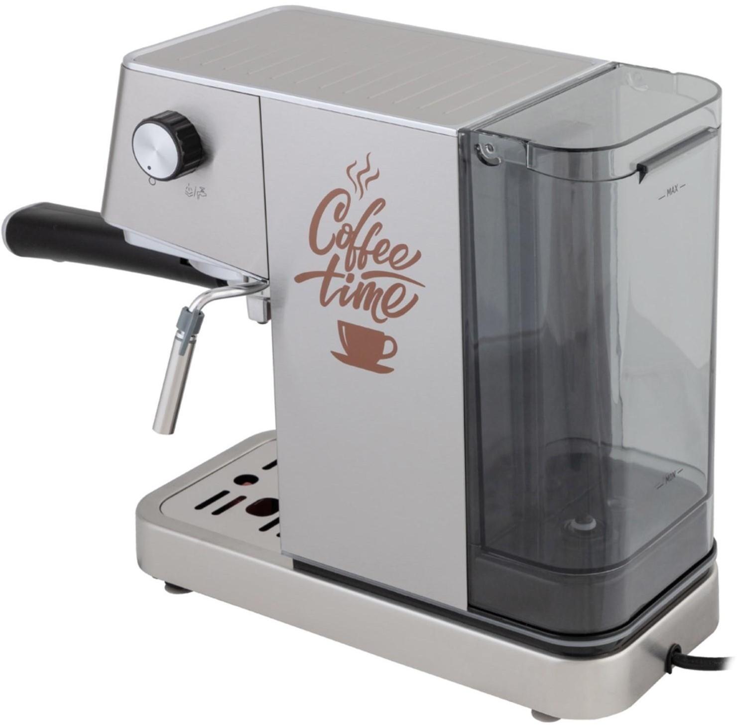 Кофеварка Endever Costa-1075, рожковая, 1450 Вт, 1.4 л, серая