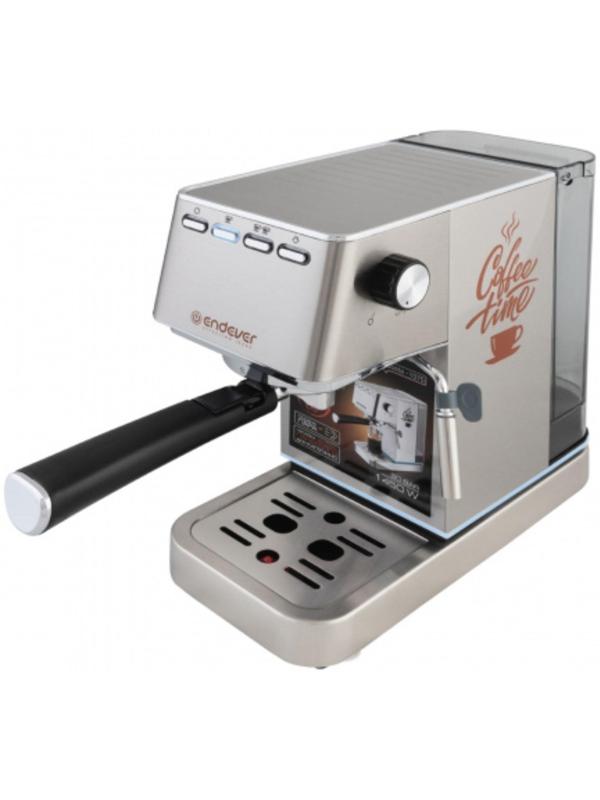 Кофеварка Endever Costa-1075, рожковая, 1450 Вт, 1.4 л, серая