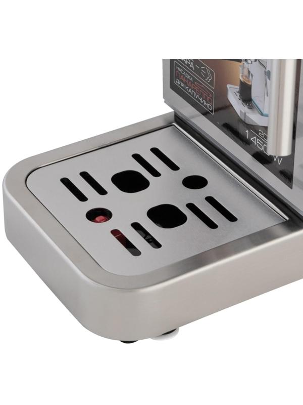 Кофеварка Endever Costa-1075, рожковая, 1450 Вт, 1.4 л, серая