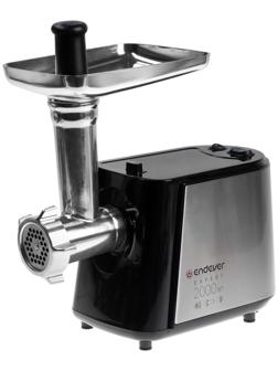 Мясорубка Endever Sigma 55, 2000 Вт, 2.7 кг/мин, реверс, чёрно-серая