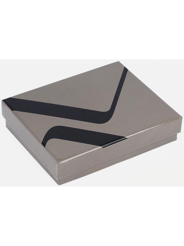 Портмоне на кнопке, отдел для купюр, для карт, для монет, зажим для купюр, цвет чёрный