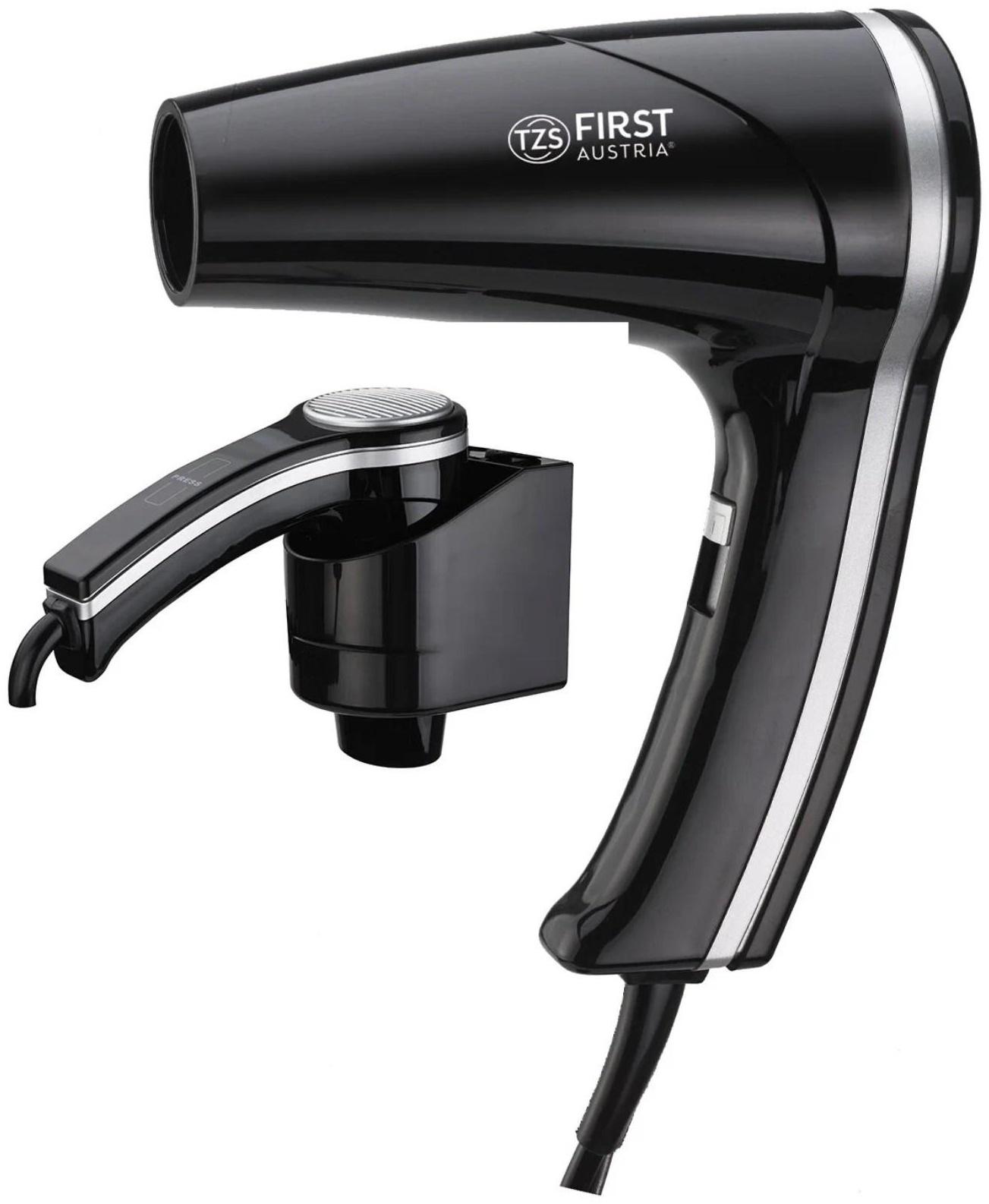 Фен FIRST 5655-1-BA, 1200 Вт, крепление на стене, 1 скорость, 2 температурных режима, белый