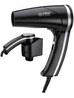 Фен FIRST 5655-1-BA, 1200 Вт, крепление на стене, 1 скорость, 2 температурных режима, белый