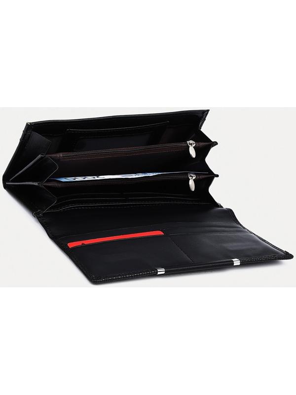 Кошелёк на магнитах, цвет чёрный