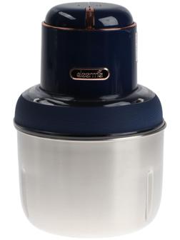 Блендер DEERMA DEM-JR08, стационарный, 250 Вт, 1.2/0.8 л, 2 скорости, сине-серебристый