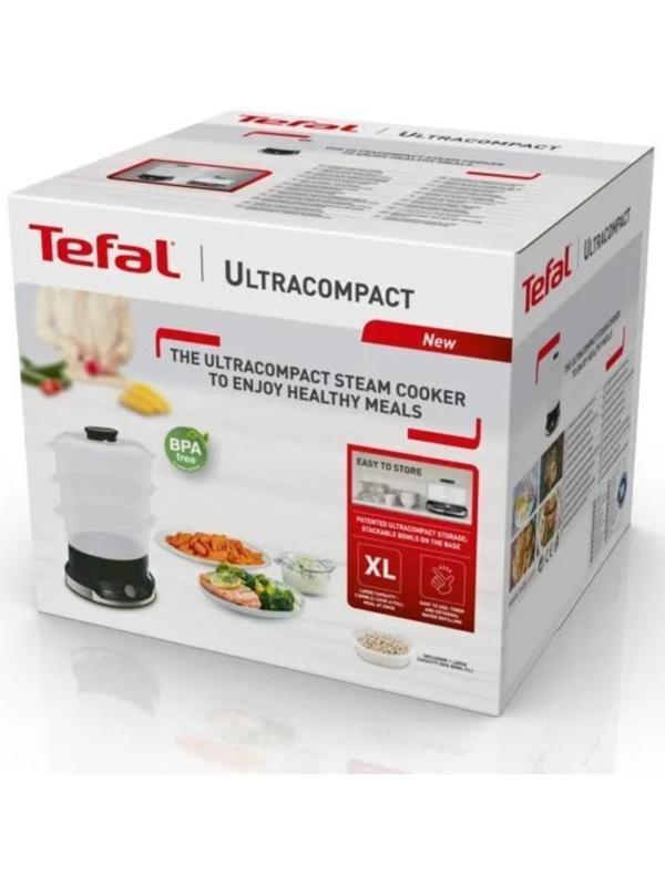 Пароварка Tefal VC204810, электрическая, 800 Вт, 3 яруса, чёрная