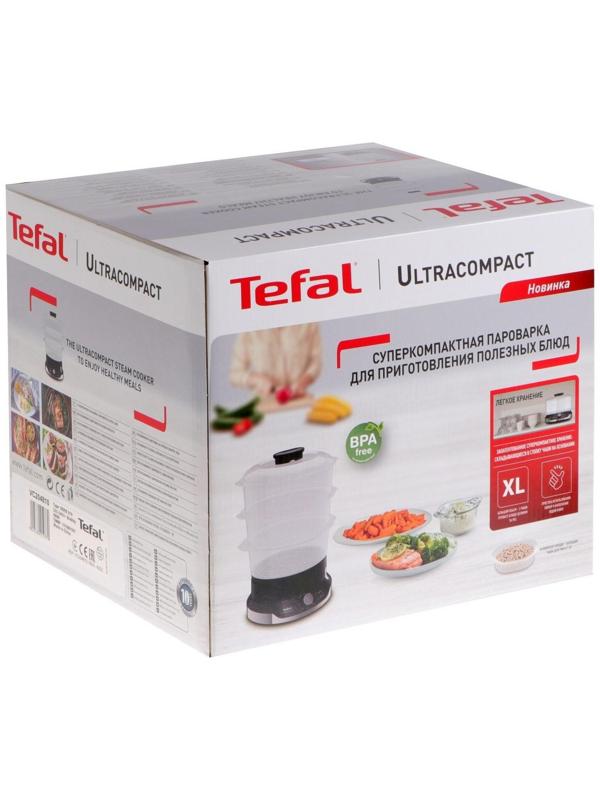Пароварка Tefal VC204810, электрическая, 800 Вт, 3 яруса, чёрная