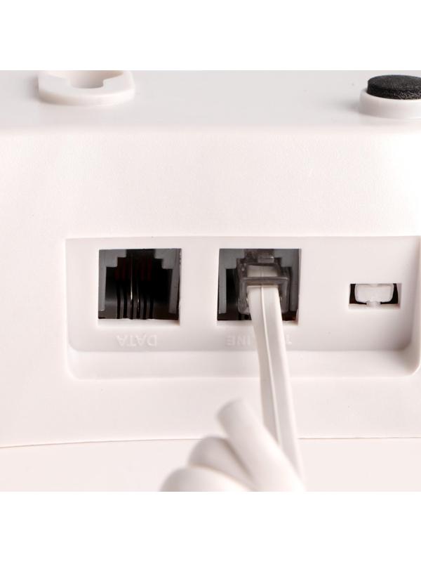 Телефон проводной Maxvi CB-01, SOS, повтор номера, быстрый набор, телефонная книга, белый