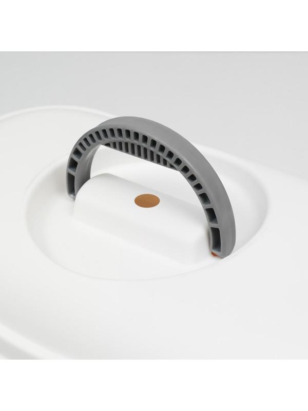 Переноска пластиковая с металлической дверью 47х32,5х30 см, вес до 9 кг, персиковая