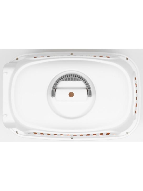 Переноска пластиковая с металлической дверью 47х32,5х30 см, вес до 9 кг, персиковая