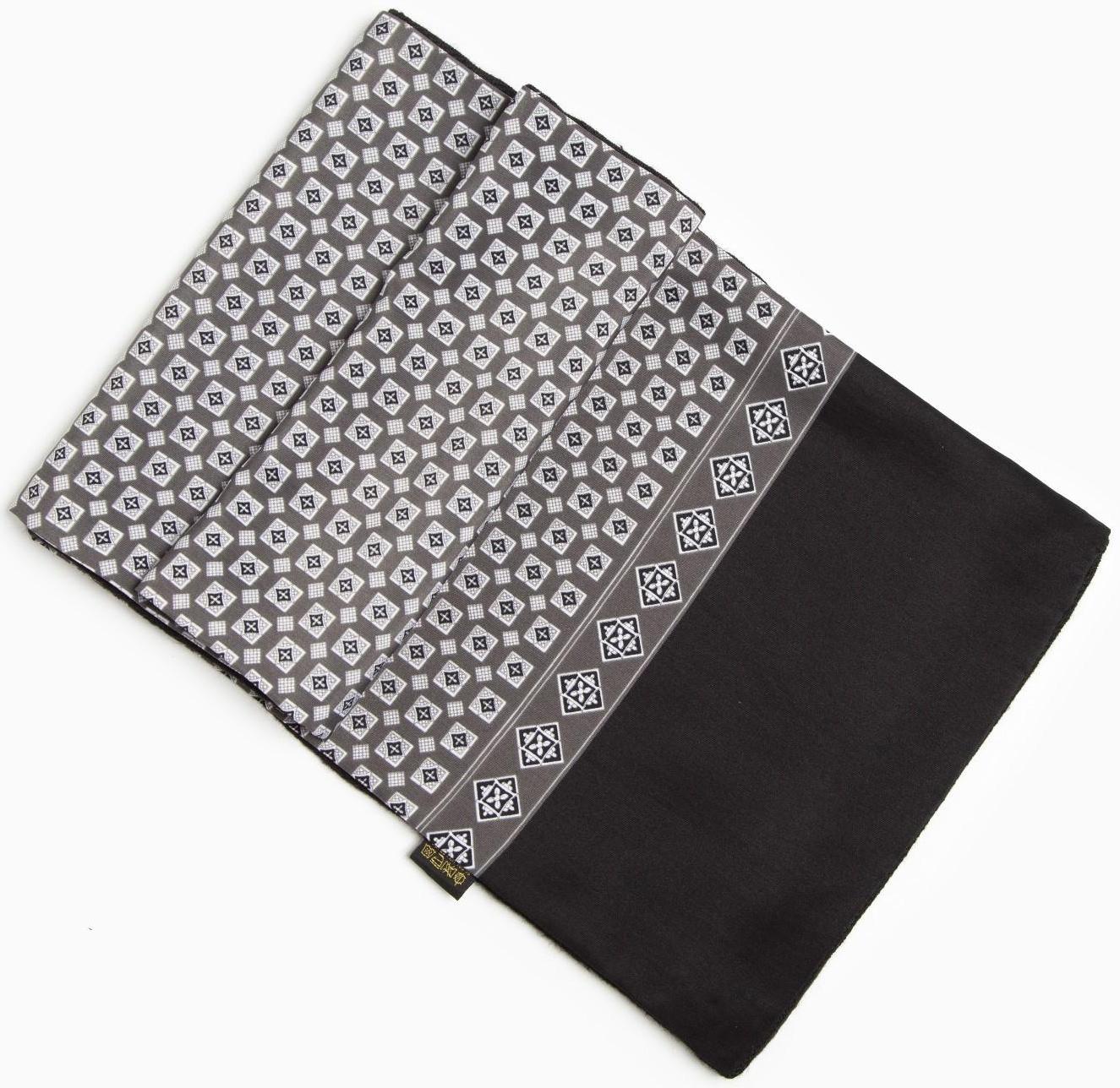 Палантин двусторонний, цвет серый, 29х127