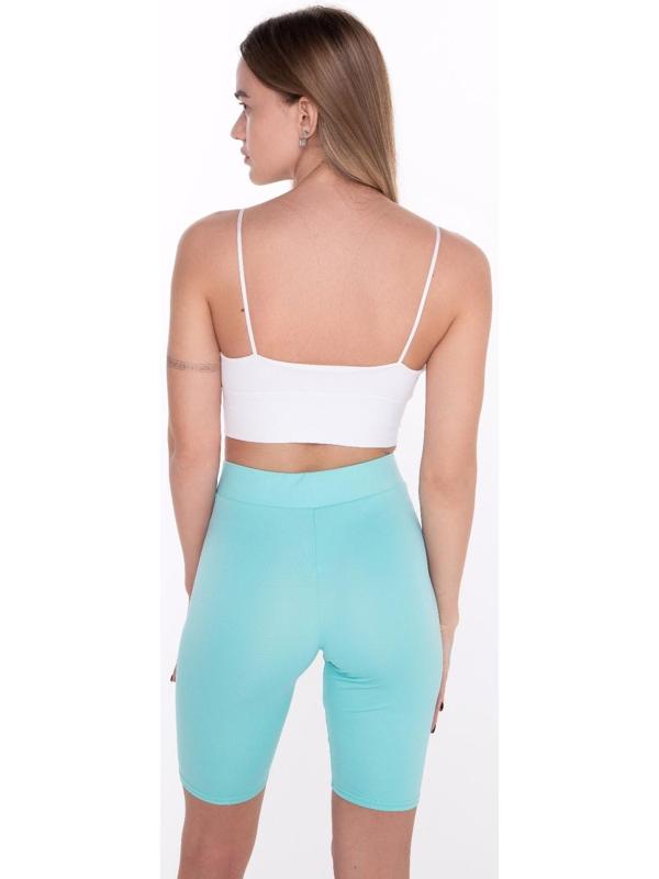 Велосипедки женские, цвет бирюзовый, размер 42