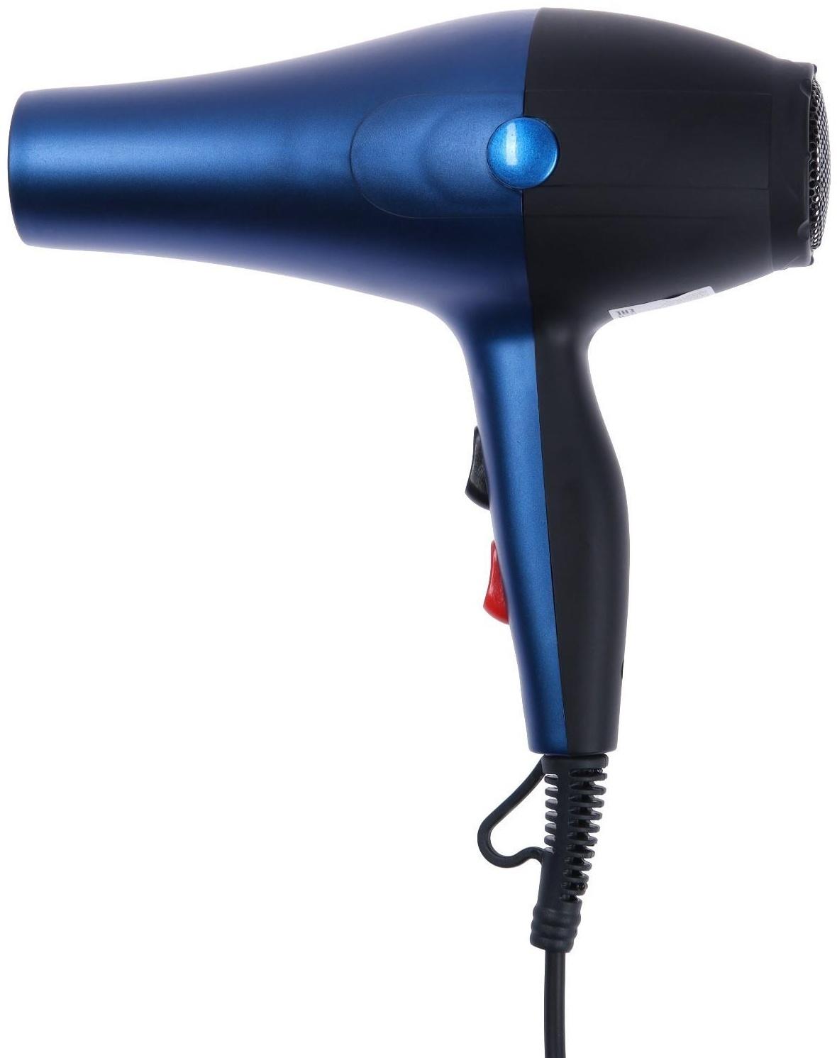 Фен Luazon LF-17, 1500 Вт, 2 скорости, 3 температурных режима, синий