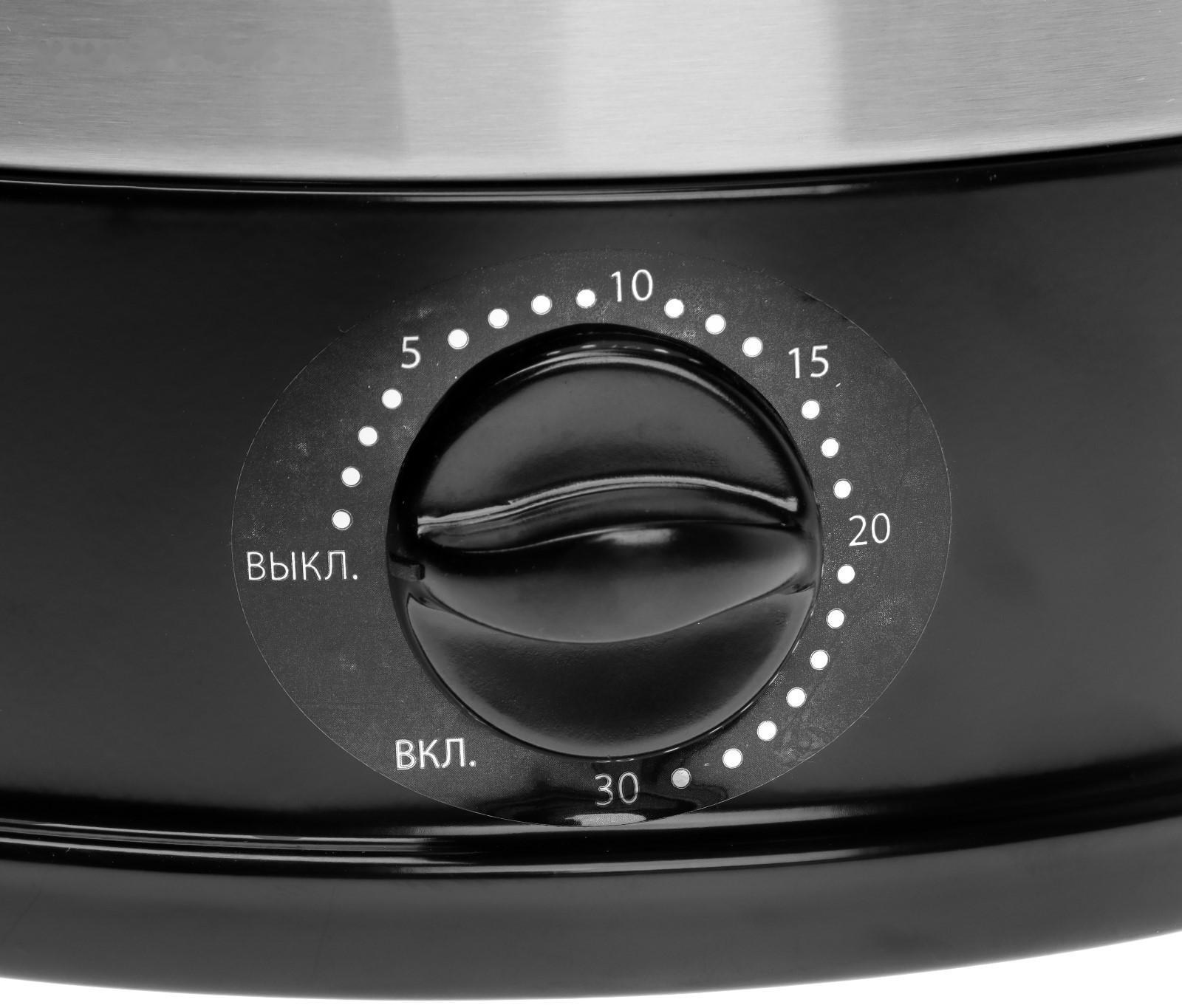 Шашлычница электрическая WILLMARK WKG-1306, 1000 Вт, 6 шампуров, серебристая