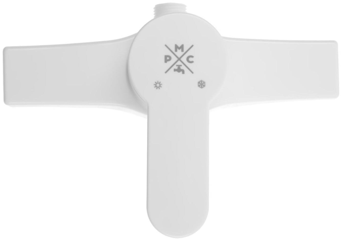 Смеситель для душа RMS PL5-003, однорычажный, без излива, без лейки, белый