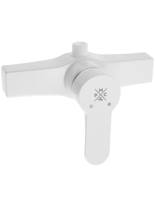Смеситель для душа RMS PL5-003, однорычажный, без излива, без лейки, белый