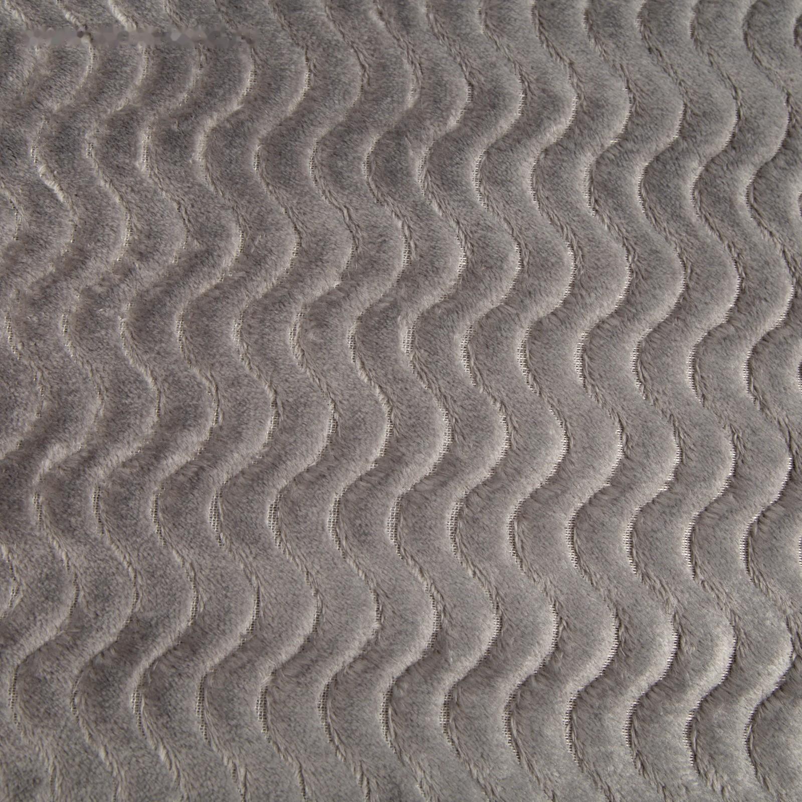 Плед Волна 200х205см, велсофт 250г/м, 100% полиэстер