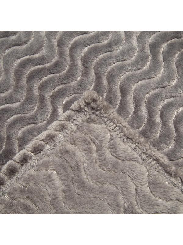 Плед Волна 200х205см, велсофт 250г/м, 100% полиэстер