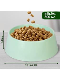 Миска пластиковая 300 мл, оливковая