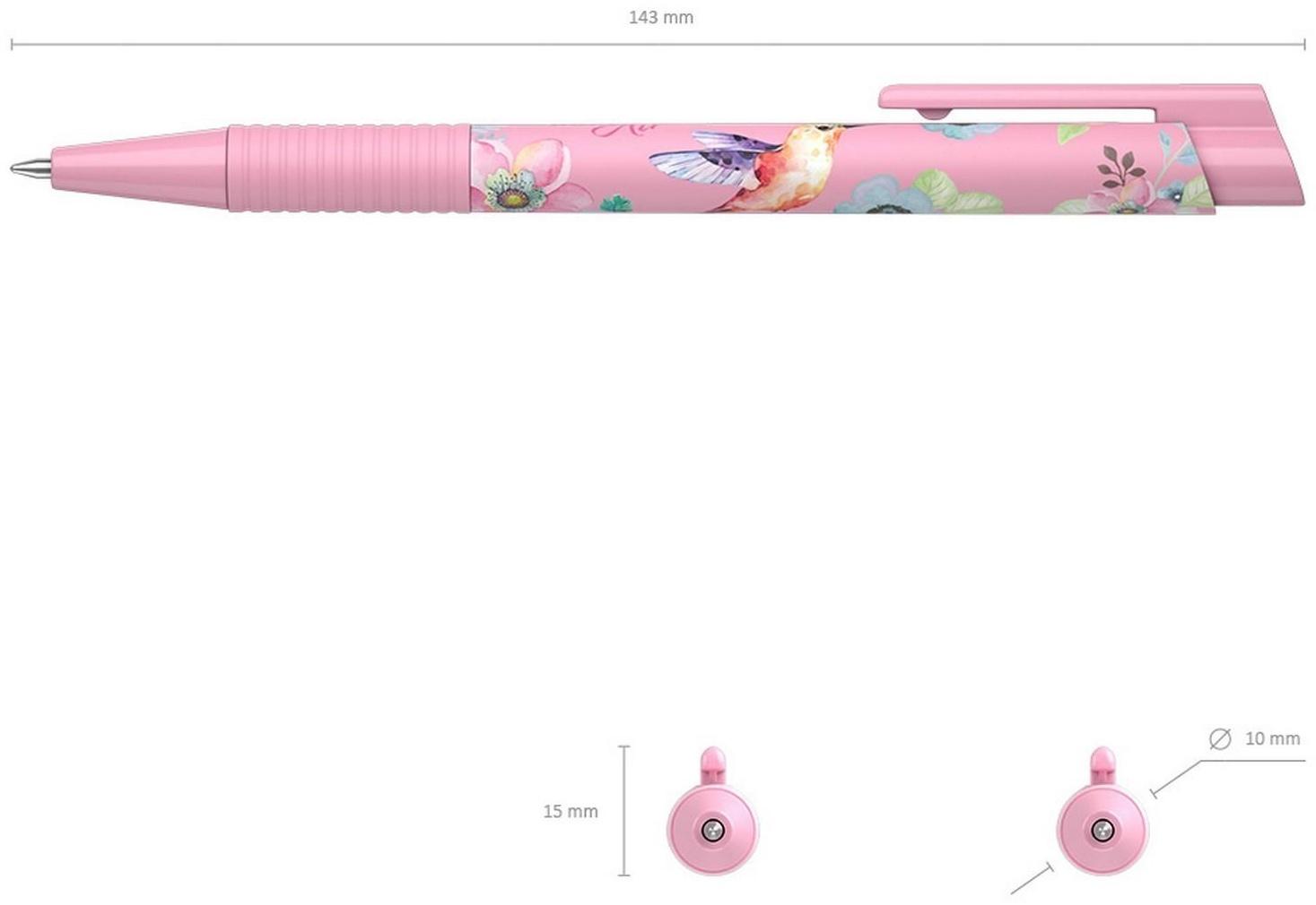 Ручка шариковая автоматическая ErichKrause ColorTouch Colibri, узел 0.7 мм,  цвет чернил синий, корпуса 