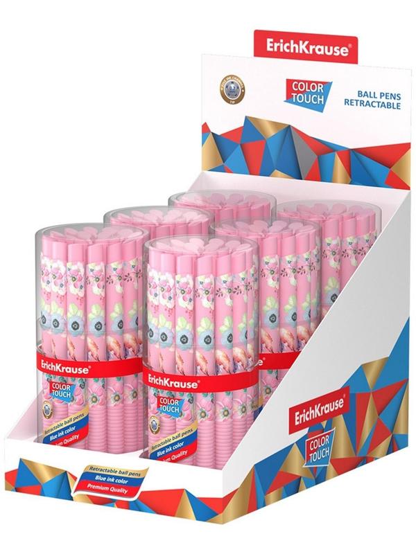 Ручка шариковая автоматическая ErichKrause ColorTouch Colibri, узел 0.7 мм,  цвет чернил синий, корпуса 