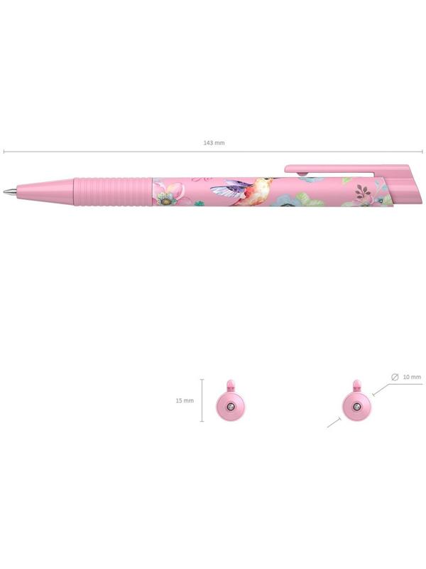 Ручка шариковая автоматическая ErichKrause ColorTouch Colibri, узел 0.7 мм,  цвет чернил синий, корпуса 