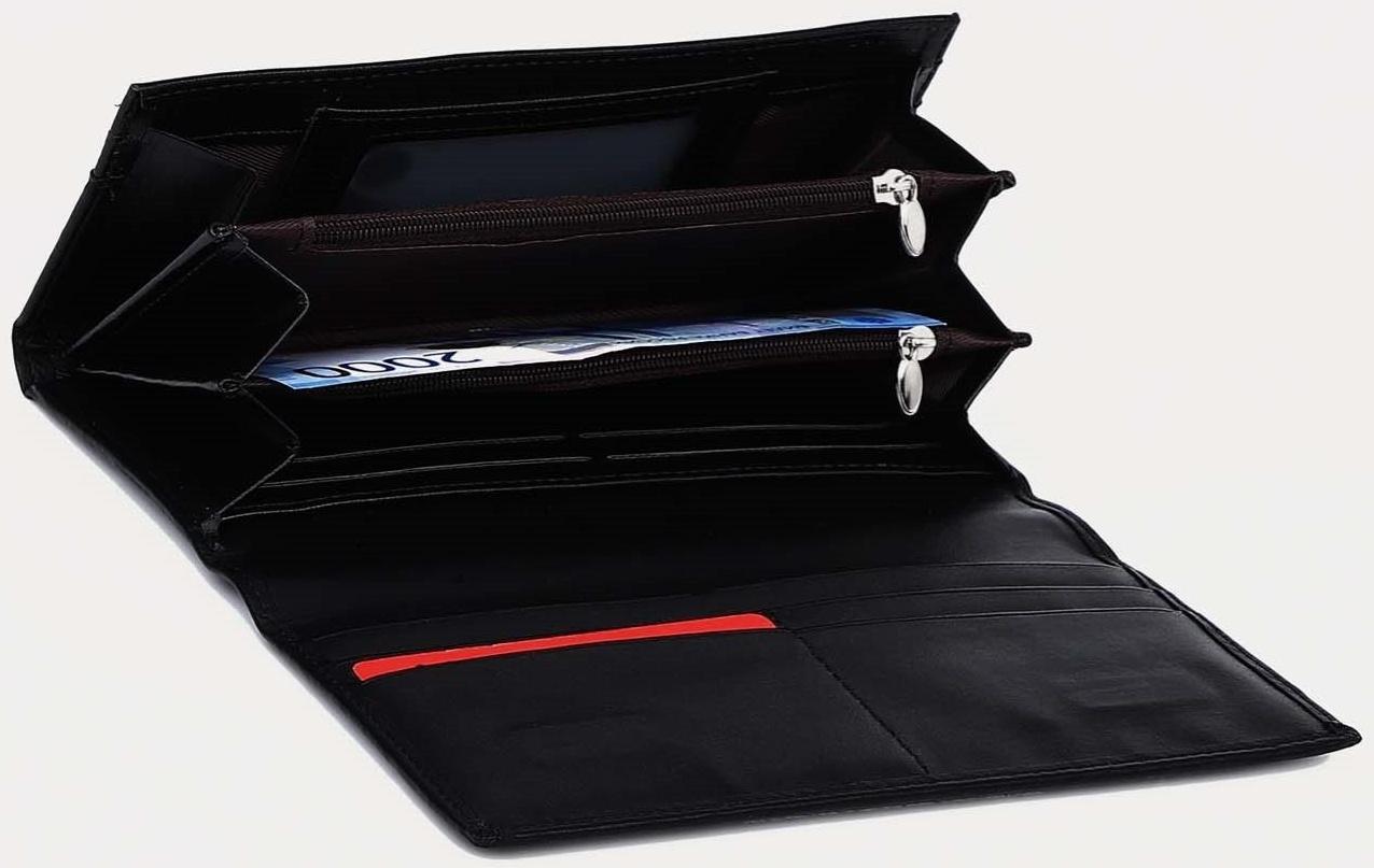 Кошелёк на магнитах, цвет чёрный