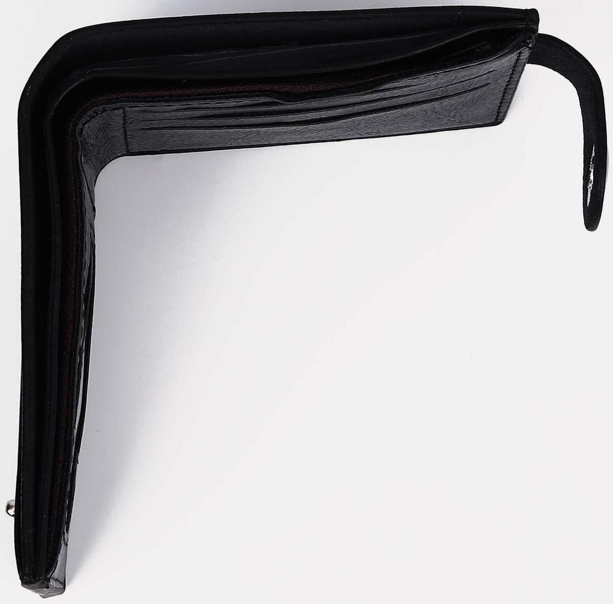 Портмоне на магните, отдел для купюр, для карт, для монет, цвет чёрный