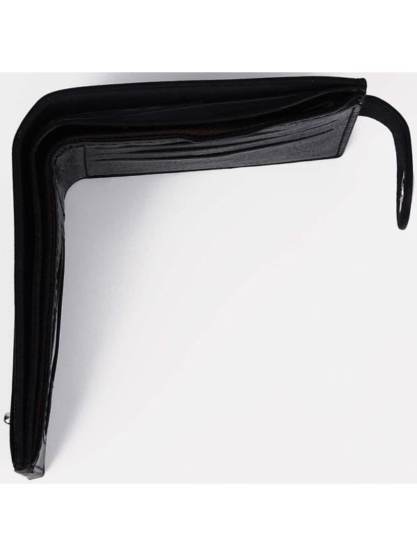 Портмоне на магните, отдел для купюр, для карт, для монет, цвет чёрный