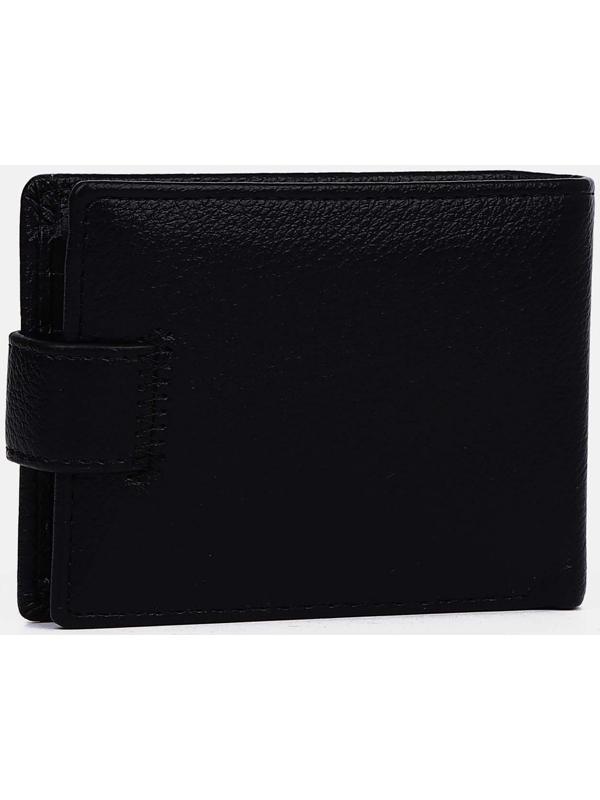 Портмоне на магните, отдел для купюр, для карт, для монет, цвет чёрный