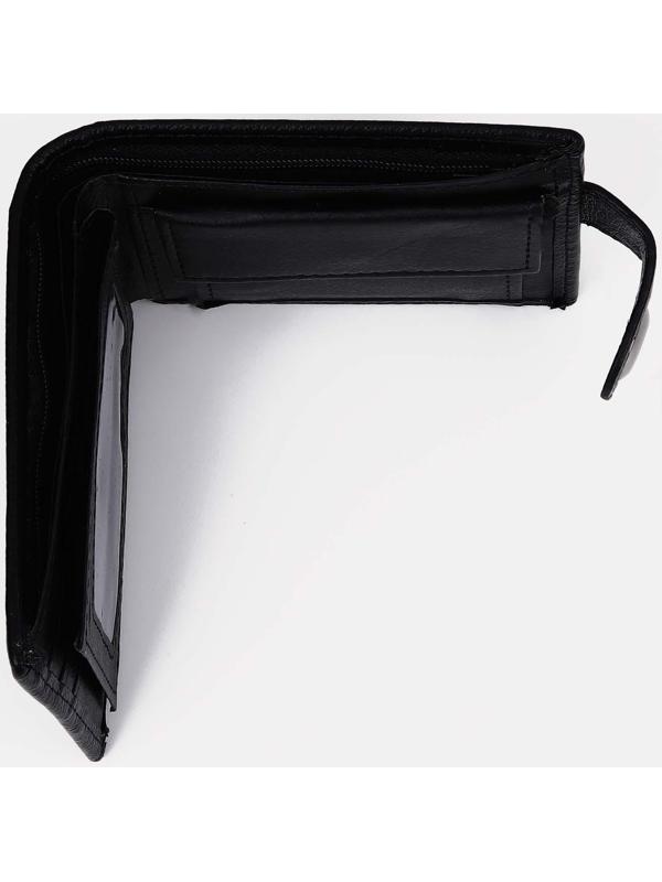 Портмоне на магните, отдел для купюр, для карт, для монет, цвет чёрный