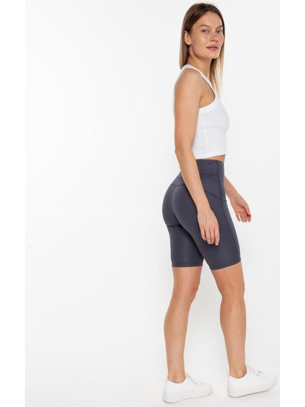 Велосипедки женские, цвет графит, размер 48