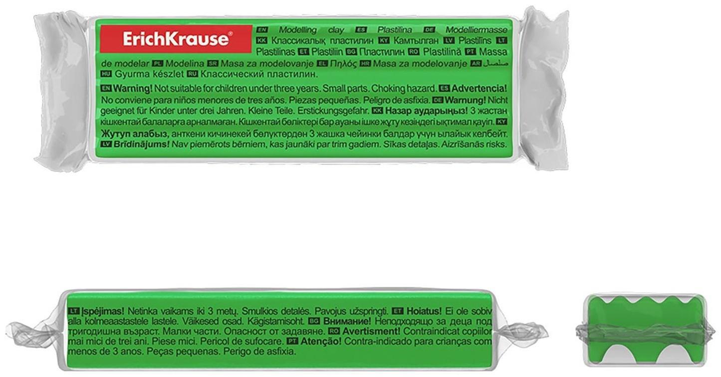 Пластилин 16 цветов, ErichKrause Cosmic Monsters, премиум, со стеком, 288 г