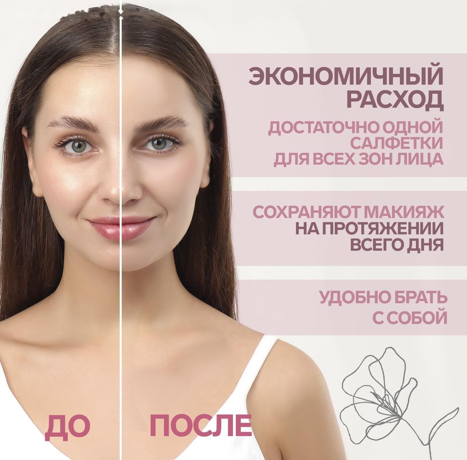 Матирующие салфетки «Colorful», 50 шт, цвет розовый