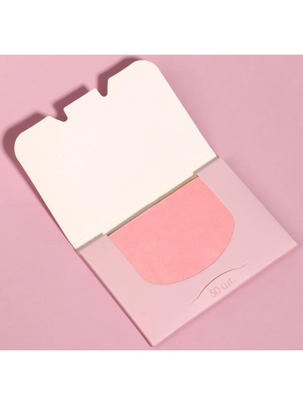 Матирующие салфетки «Colorful», 50 шт, цвет розовый