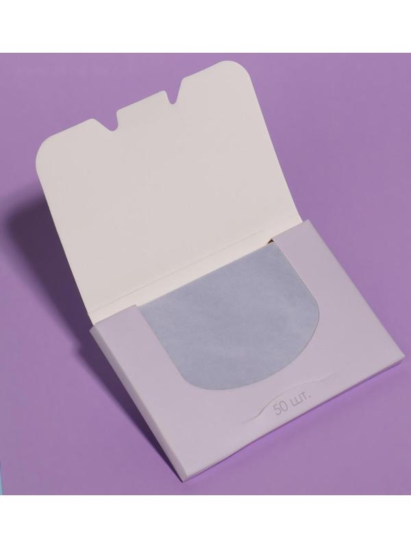 Матирующие салфетки «Colorful», 50 шт, цвет сиреневый