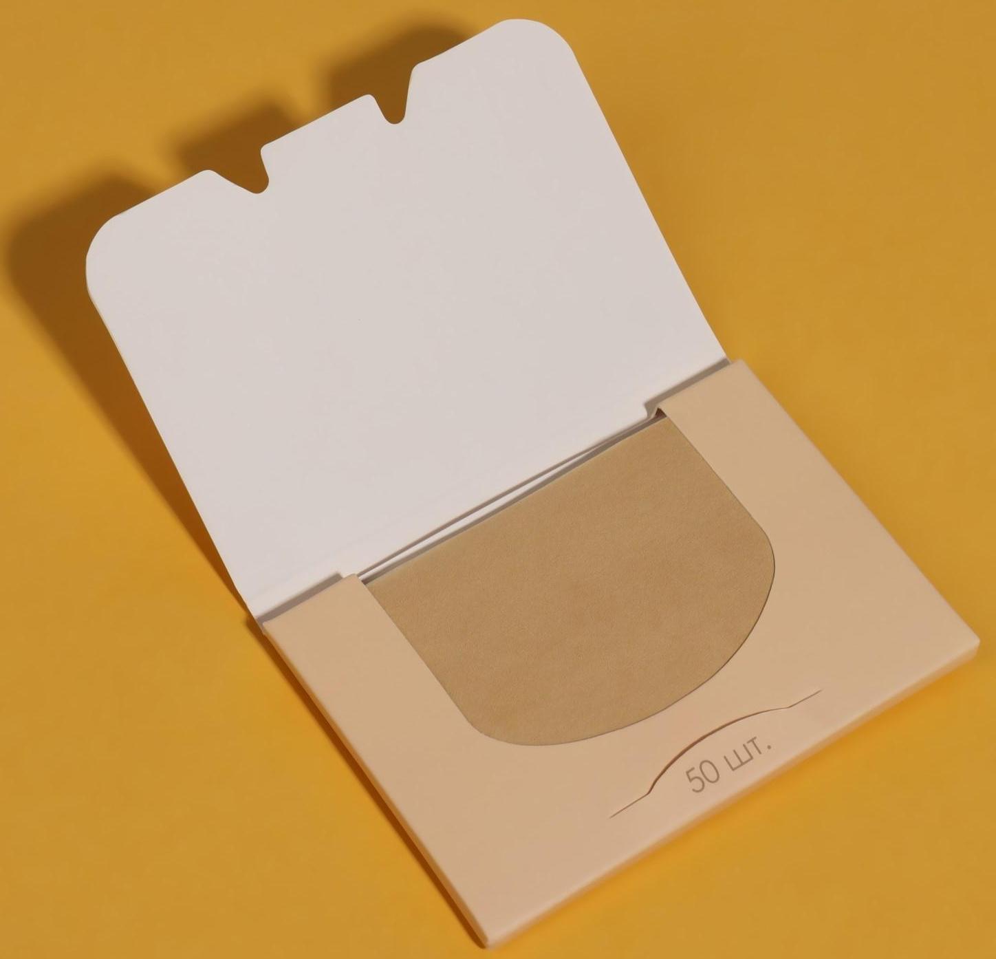 Матирующие салфетки «Colorful», 50 шт, цвет чайный