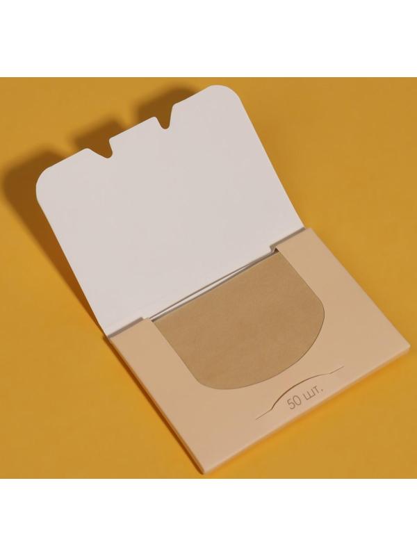 Матирующие салфетки «Colorful», 50 шт, цвет чайный