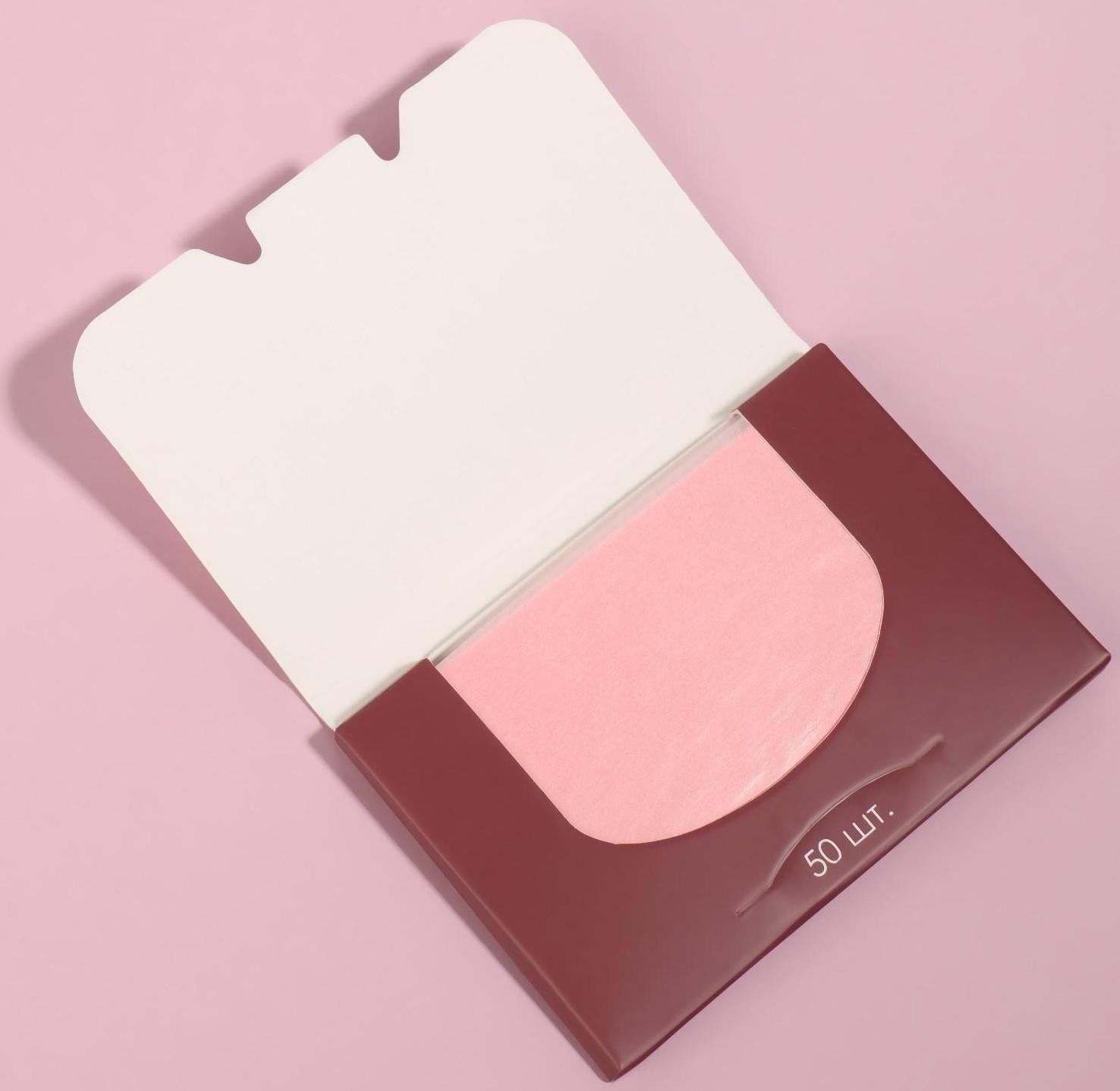 Матирующие салфетки «Natural Aroma», 50 шт, с ароматом розы