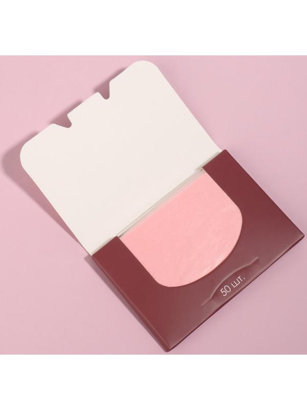 Матирующие салфетки «Natural Aroma», 50 шт, с ароматом розы