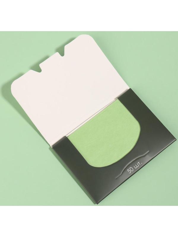 Матирующие салфетки «Natural Aroma», 50 шт, с ароматом зелёного чая