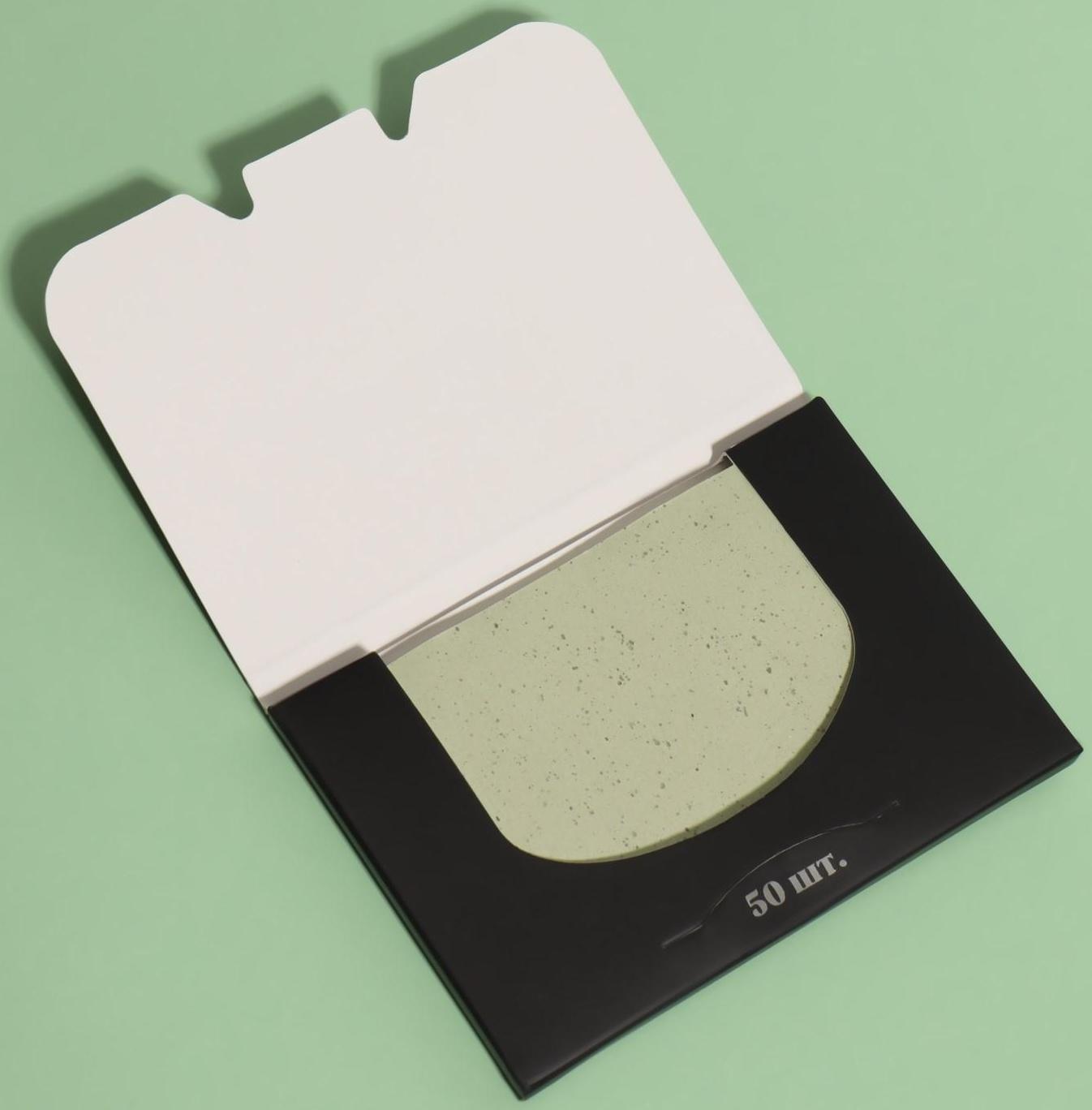 Матирующие салфетки «Natural Extract Premium», 50 шт, с экстрактом зелёного чая