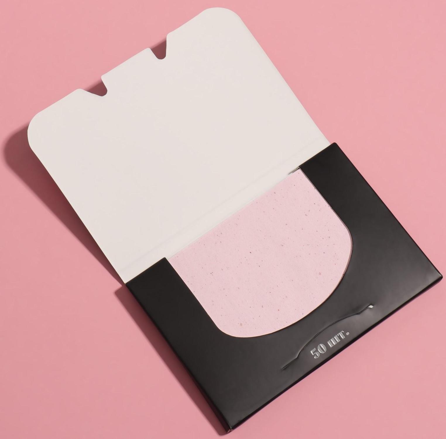 Матирующие салфетки «Natural Extract Premium», 50 шт, с экстрактом розы