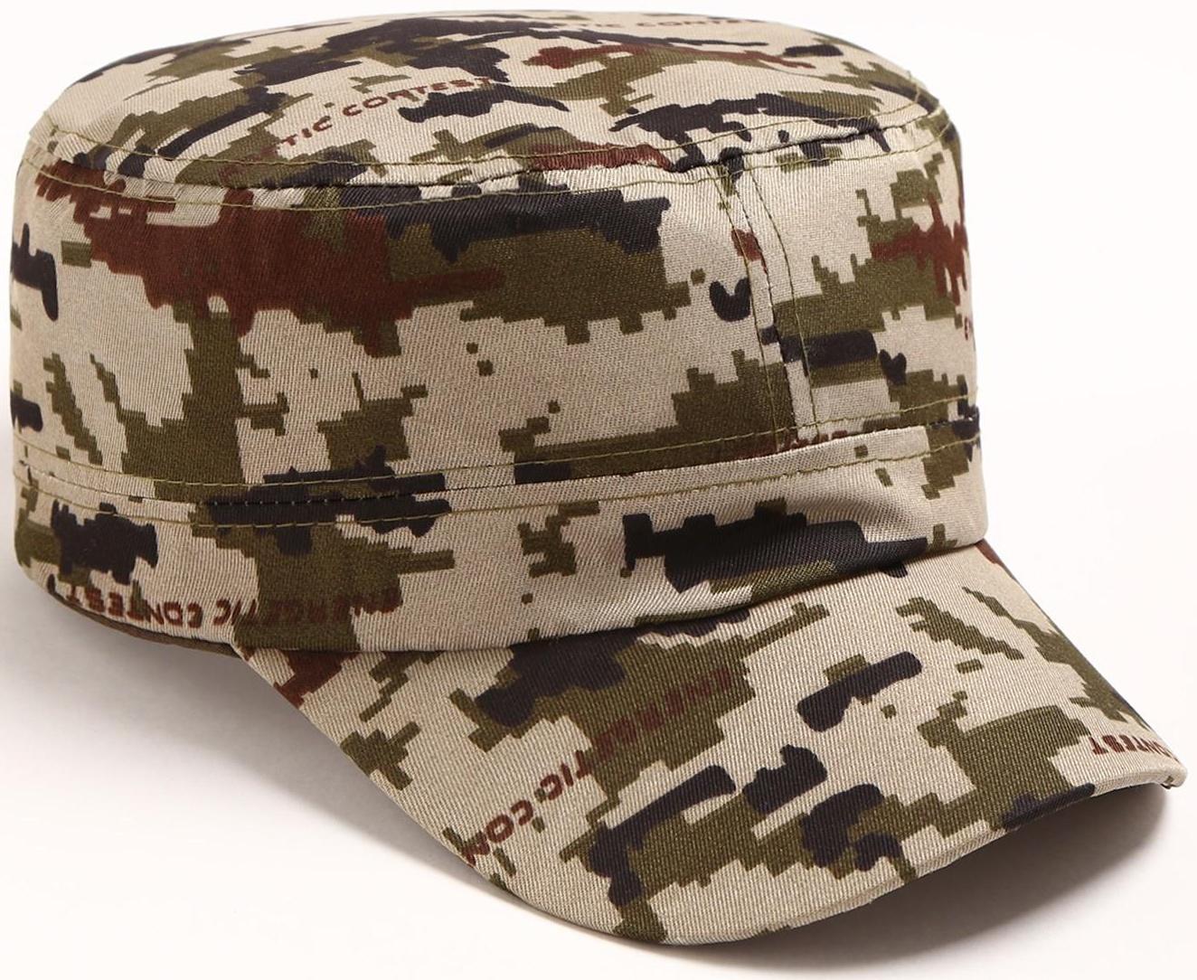 Бейсболка мужская, цвет хаки МИКС, размер 58