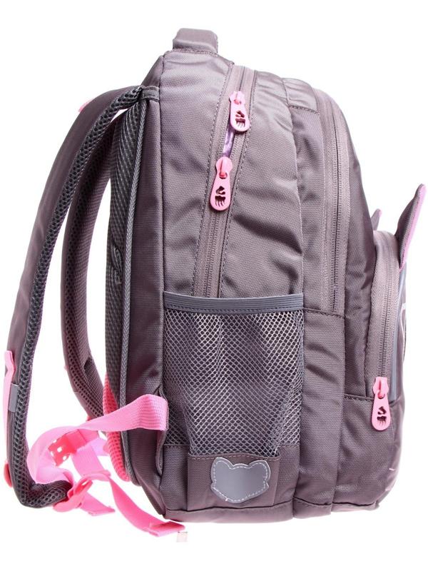 Рюкзак школьный, 40 х 27 х 20 см, Grizzly 360, эргономичная спинка, отделение для ноутбука, + брелок, серый RG-360-7_4