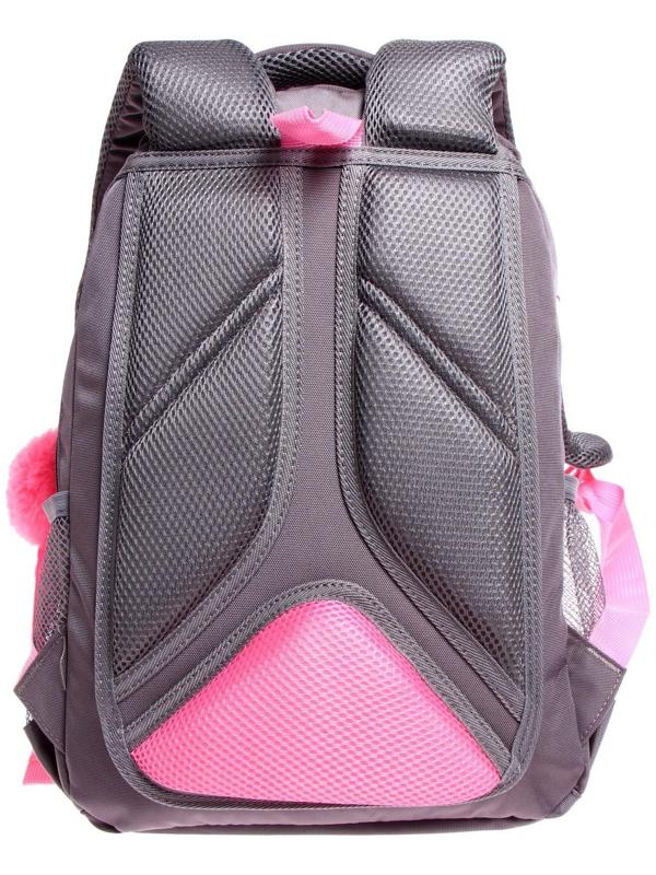 Рюкзак школьный, 40 х 27 х 20 см, Grizzly 360, эргономичная спинка, отделение для ноутбука, + брелок, серый RG-360-7_4