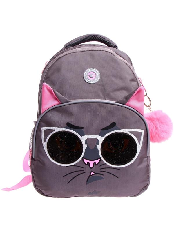 Рюкзак школьный, 40 х 27 х 20 см, Grizzly 360, эргономичная спинка, отделение для ноутбука, + брелок, серый RG-360-7_4